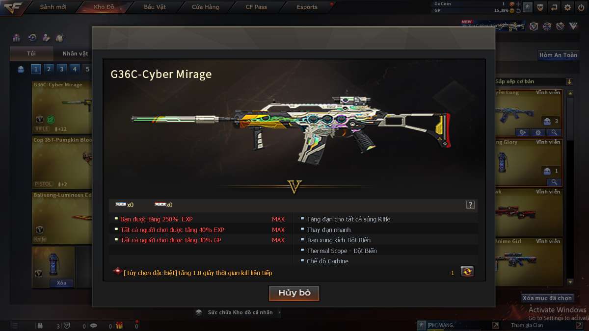 shop acc cf uy tin gia re